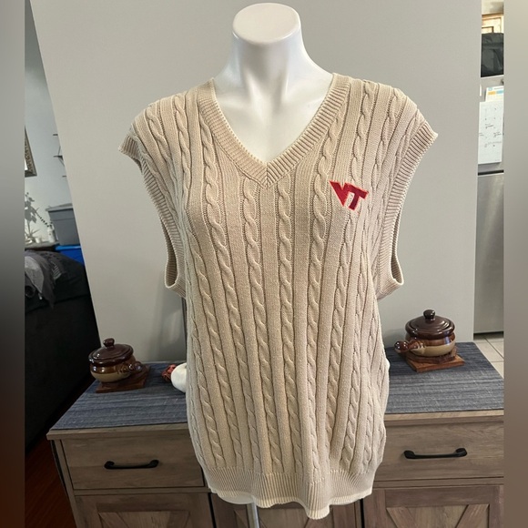 Joe College sports VT Virginia tech men’s high quality sweater vest - Picture 1 of 3